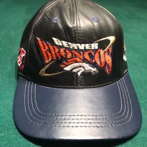 Vintage Denver Broncos Hat (Leather)